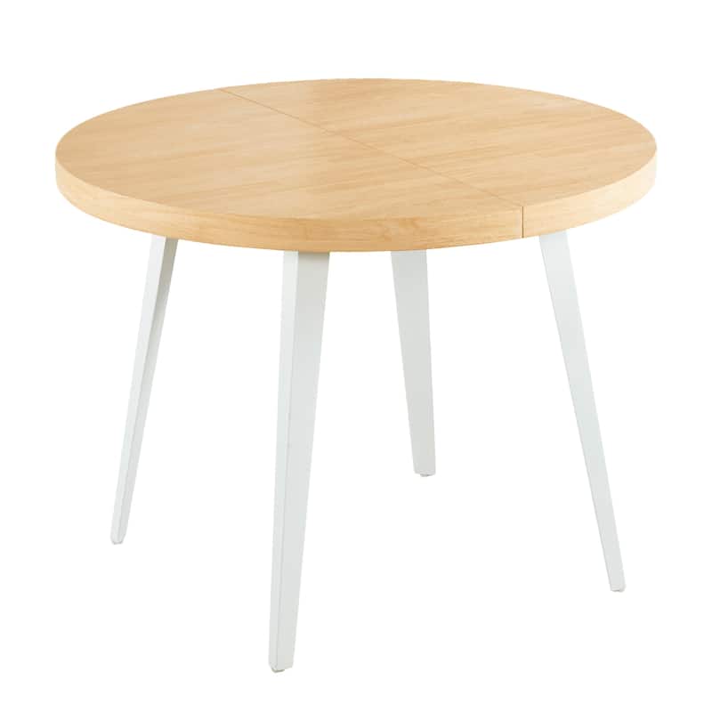 GDFStudio - Mapleton Modern Contemporary Space Saving 39.37" Extendable Dining Table with Retractable Panels - 39.37"L