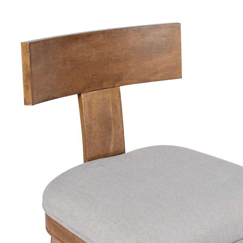 Theodora T- Back Bar Stool with Wood Seat Frame and Cushion