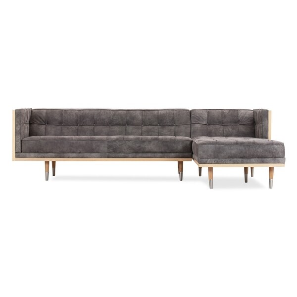 Kardiel Mid Century Woodrow Right Sectional Box Sofa Width 100.4