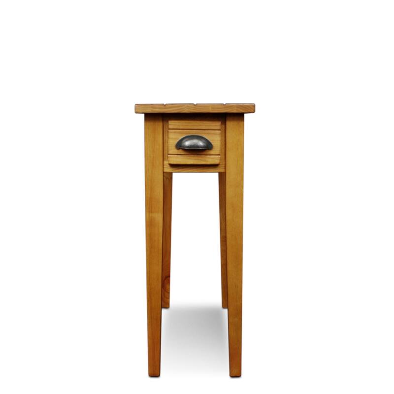 Leick Home 9010 One Drawer Bin Pull Narrow Side Table
