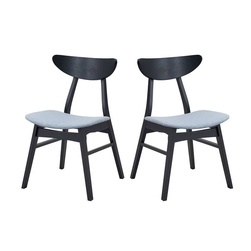 5-piece Modern Dining Table Chairs Set Kitchen Wooden Dining Table Casual Dining Table with 4 Upholstered Dining Chairs