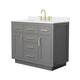Option Dark Gray / White Quartz Top / Brushed Gold