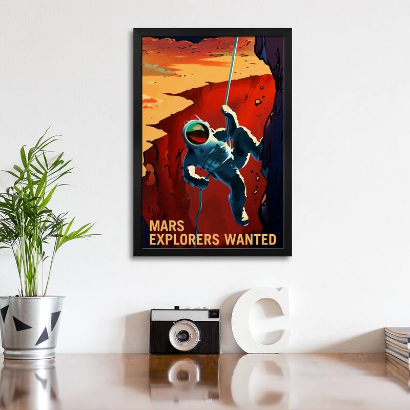 Explorers Wanted Premium Framed Poster by NASA