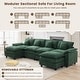 preview thumbnail 93 of 109, Modular Cloud Chenille Sectional Sofa with Ottomans, Deep Seat Convertible L-Shaped or U-Shaped Couch