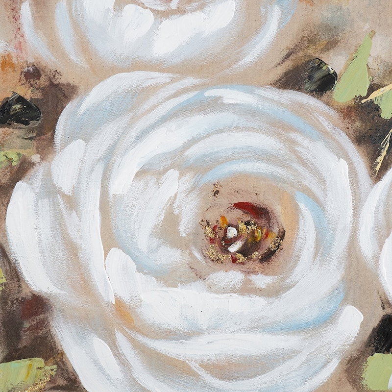 36" x 36" Square Framed Wall Art Flower Canvas Print,Home Decor