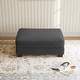 preview thumbnail 47 of 56, Modern Corduroy Fabric Oversized Accent Ottoman