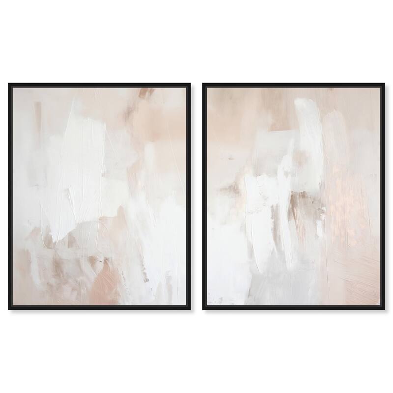 Opalescent Hues III Canvas Set of 2 by Art Remedy - 20" x 24" - Black