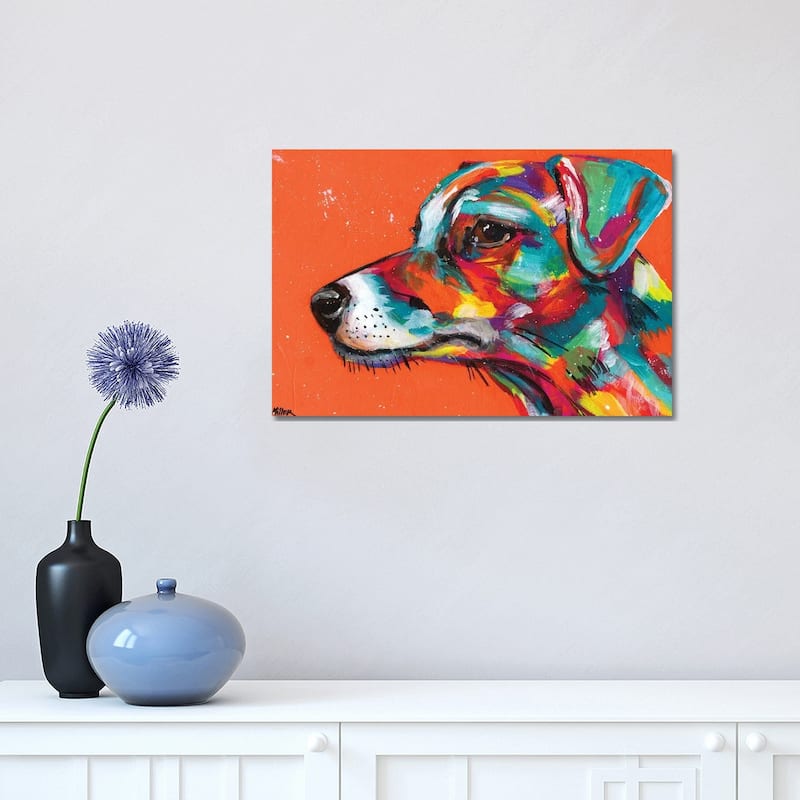 iCanvas "Jack Russell" by Tracy Miller Canvas Print - 12x18x1.5