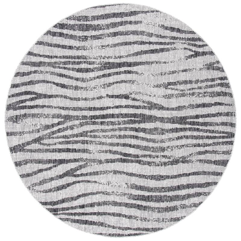 SAFAVIEH Courtyard Nagehan Stripe Indoor/ Outdoor Waterproof Patio Backyard Rug