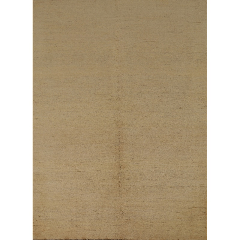 Modern Gabbeh Oriental Rug Handmade Wool Carpet - 4'9"x 6'4"