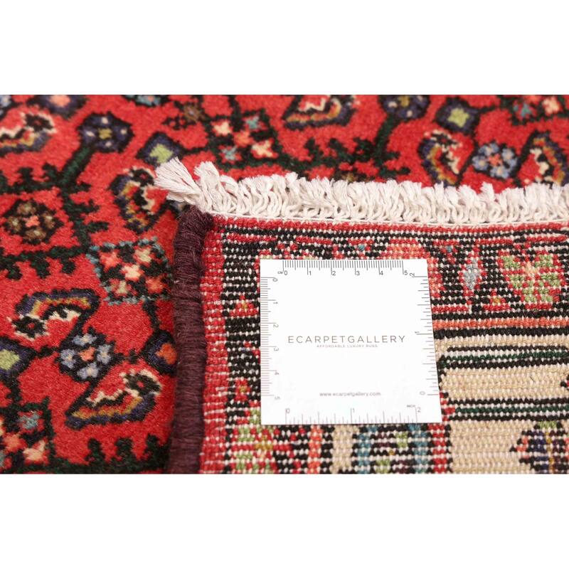 ECARPETGALLERY Hand-knotted Andelz Red Wool Rug - 3'5 x 5'0