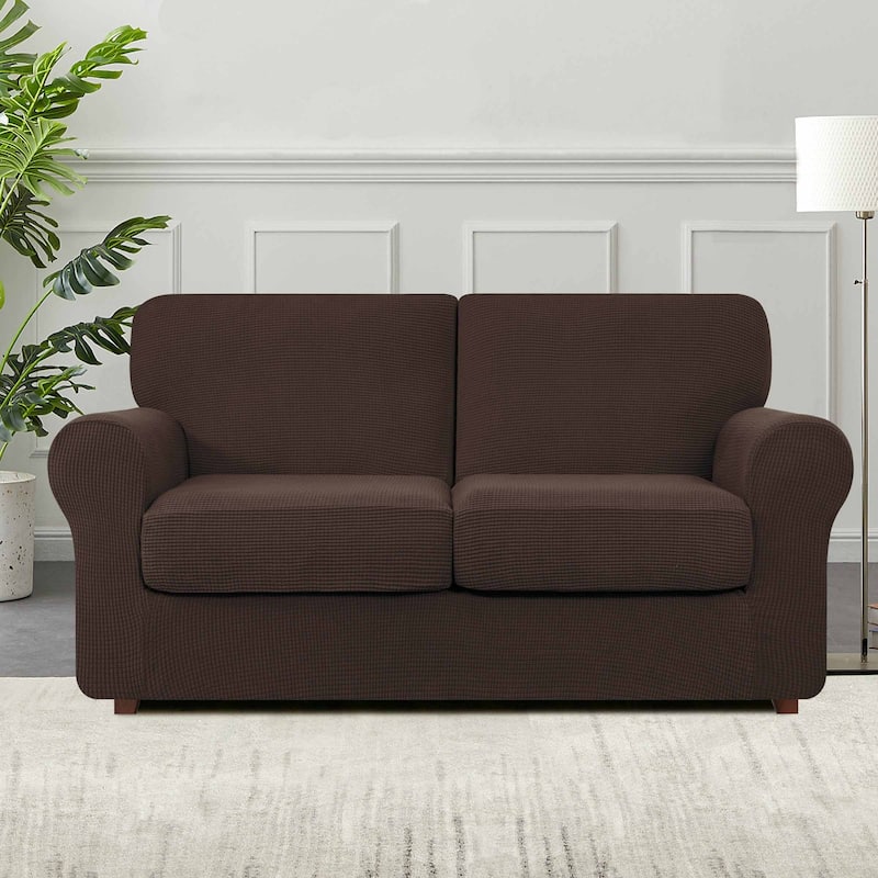 Subrtex 9-Piece Stretch Sofa Slipcover Sets with 4 Backrest Cushion Covers and 4 Seat Cushion Covers