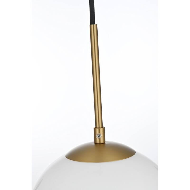 Elegant Lighting Baxter Single Light 8" Wide Mini Pendant with Frosted