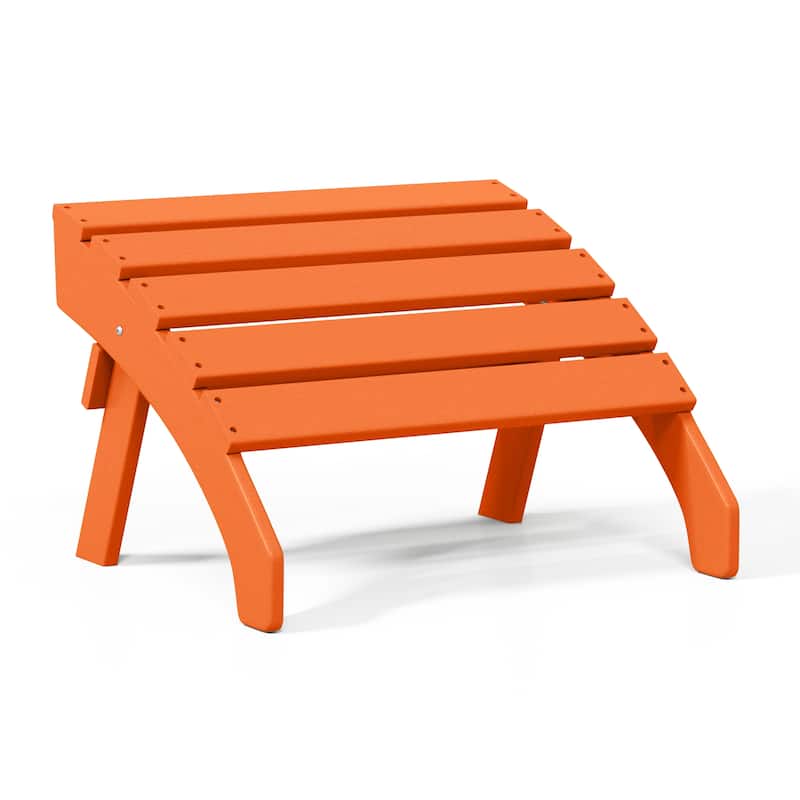 Polytrends Altura Outdoor Adirondack Folding Ottoman
