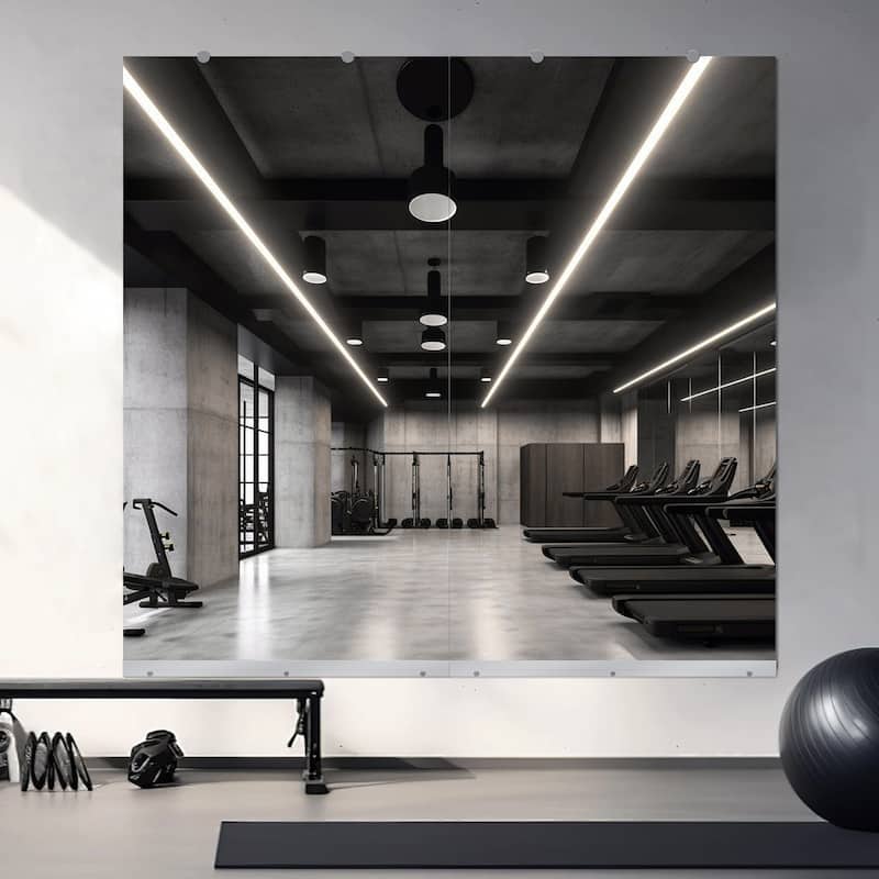 Wall Mirror Home Gym Mirror Dance Studio Mirror Tempered Glass Mirror