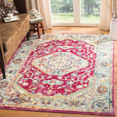 SAFAVIEH Savannah Basmah Boho Oriental Polyester Medallion Rug