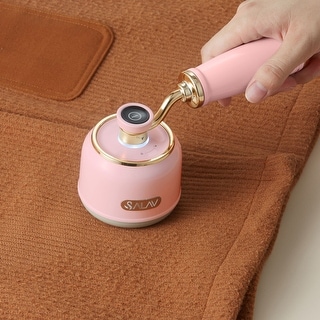SALAV Retro Edition Fabric Shaver and Lint Roller in Rose - Bed