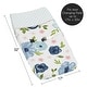 preview thumbnail 5 of 4, Navy Blue Pink Watercolor Floral Girl Changing Pad Cover - Blush Green White Shabby Chic Flower Polka Dot