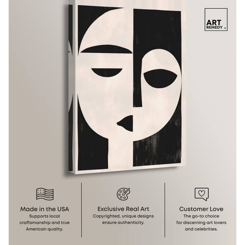 The Mask I Canvas by Art Remedy, Gallery Wrapped