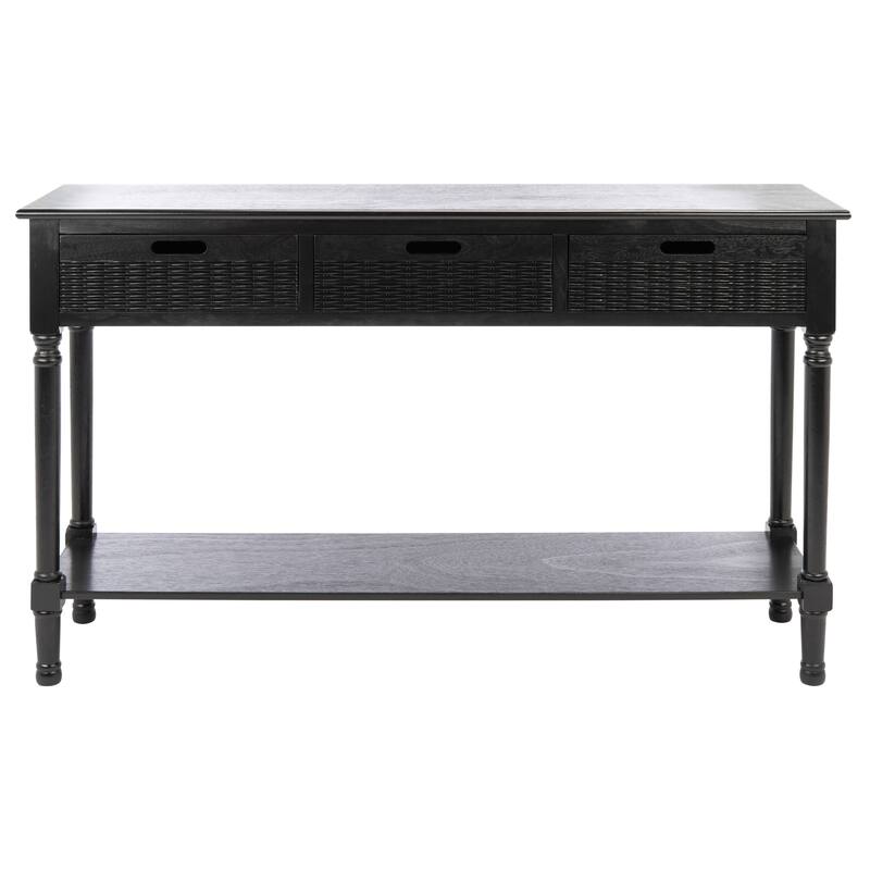 SAFAVIEH Macie 3-Drawer Console Table - 47.3" W x 13" L x 29.5" H - 47.3" W x 13" L x 29.5" H - 47Wx13Dx30H