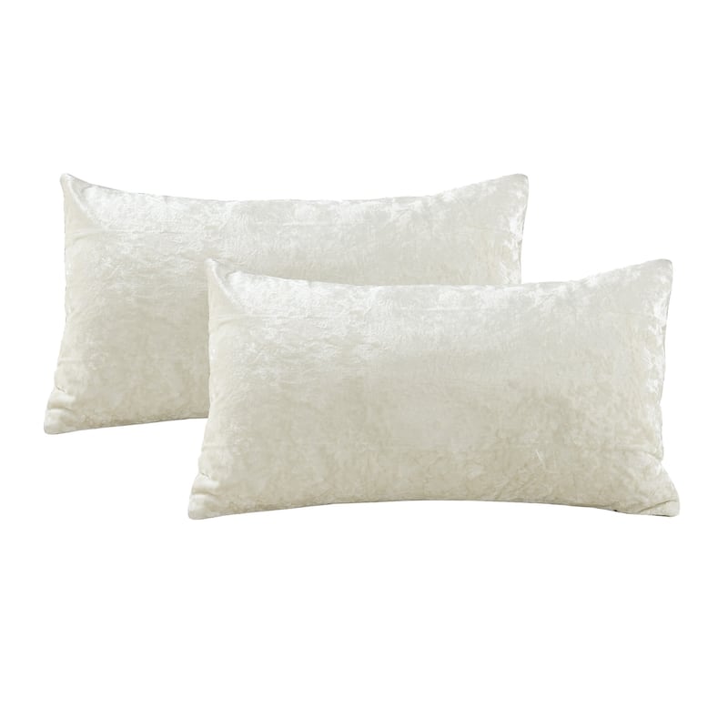Rancho Crushed Velvet Throw Pillow Cover Set, NO INSERT