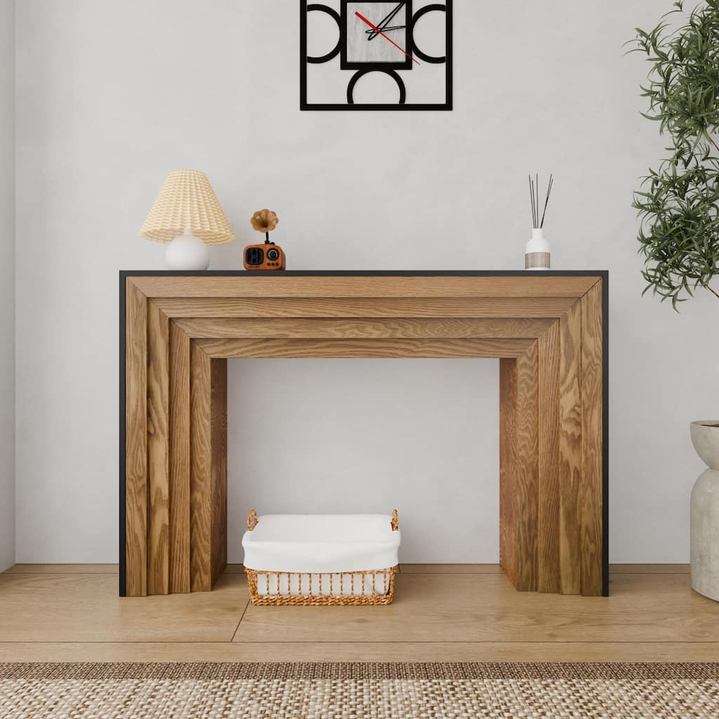 47in Modern Wood Console Table, Entryway Table, Sofa Table - Rustic & Contemporary Design
