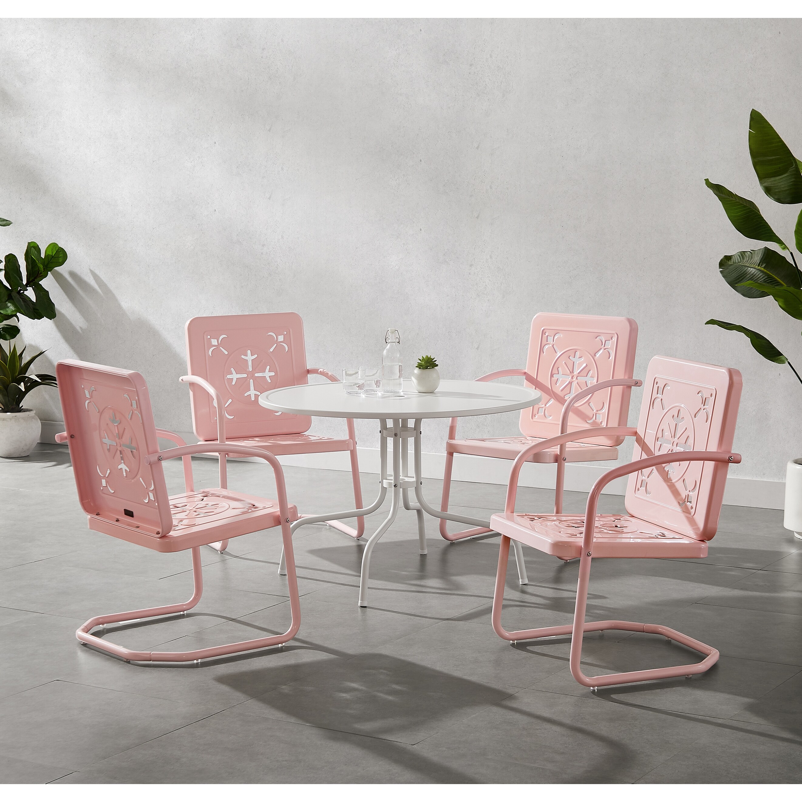 Crosley Azalea 5-Piece Round Retro Outdoor Dining Set - On Sale