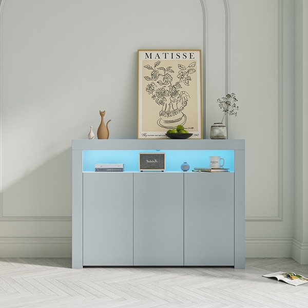 Multi top coloured sideboard