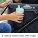 preview thumbnail 8 of 15, Baby Trend Expedition® LTE 2-in-1 Stroller Wagon, Madrid Black