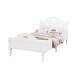 preview thumbnail 5 of 6, White Solid Wood Macaron Twin Size Toddler Platform Bed