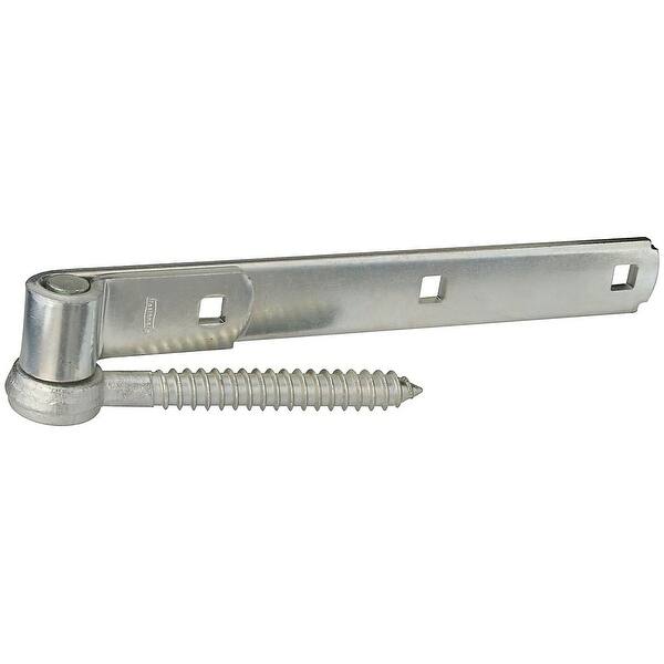 National Hardware N129-726 290BC Screw Hook/Strap Hinges, Zinc plated, 10"  - Bed Bath & Beyond - 14757797