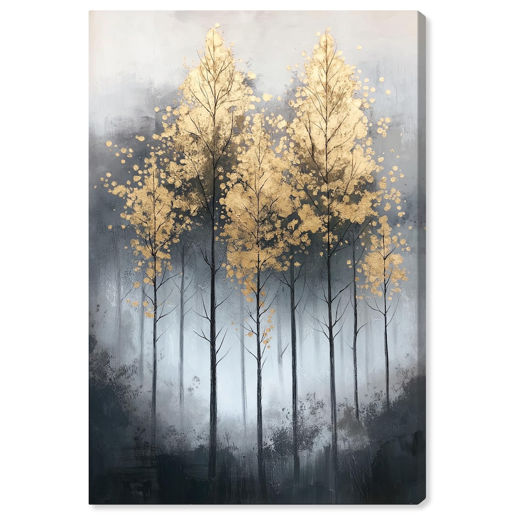 Gilded Grove Canvas by Art Remedy, Gallery Wrapped