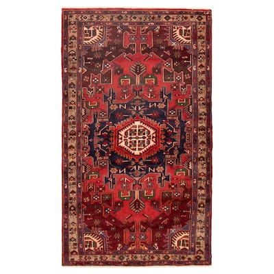 ECARPETGALLERY Hand-knotted Anadol Red Wool Rug - 4'6 x 8'0