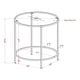 preview thumbnail 9 of 15, Llewellyn Contemporary 22-inch Glass Top Side Table by Furniture of America