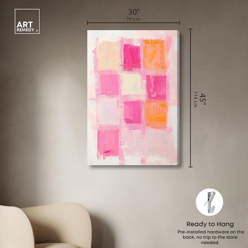 Color Squares I Canvas by Art Remedy, Gallery Wrapped