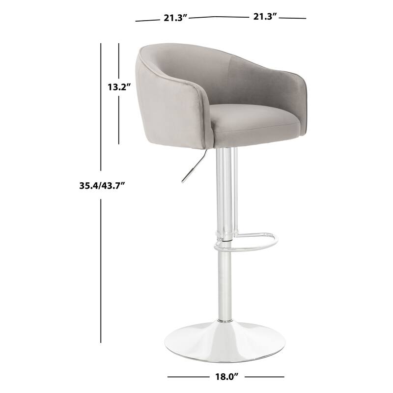 SAFAVIEH Couture Hedviga Adjustable 35-inch Bar Stool - 21Wx21Dx44H