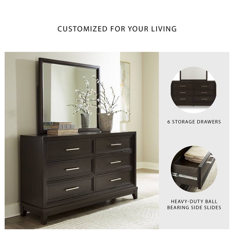Signature Design by Ashley Neymorton Brown Dresser and Mirror