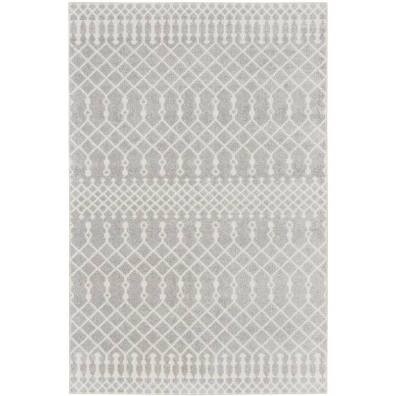 HomeRoots Moroccan Bohemian Rectangle Area Rug - 60.00 in. x 39.00 in. x 0.25 in.