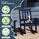 preview thumbnail 20 of 63, Laguna Kids Outdoor Poly Rocking Chair with Side Table 3-Piece Set