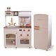 preview thumbnail 1 of 16, Teamson Kids Wooden Pretend Play Kitchen with Sink, Oven, Modular Fridge, and 14 Pcs Accessories for Age 3-5 Toddlers Orange