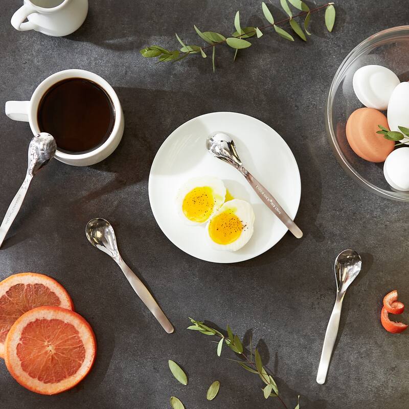 5.5-Inch Stainless Steel Egg Spoons (Set of 4)