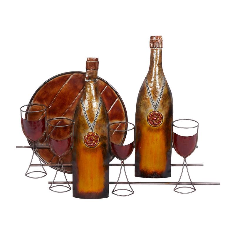 Copper Metal Wine Home Wall Decor