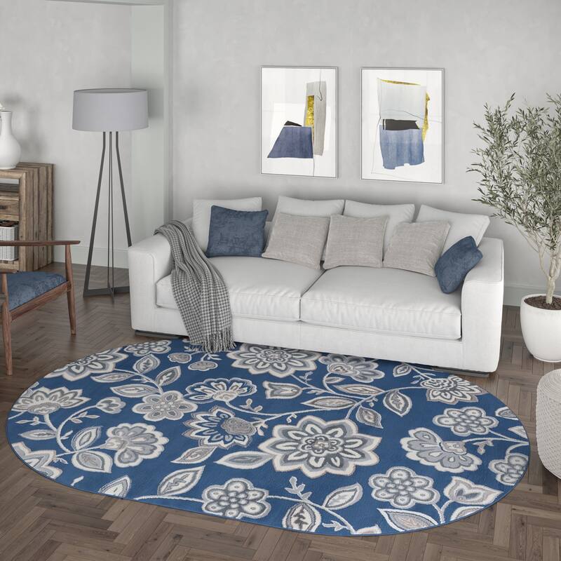 Carrington Transitional Floral & Botanical Indoor Area Rug