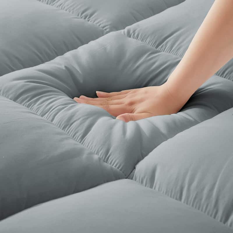 4-inch Thickness Down Alternative Fitted Mattress Topper with Soft Cover