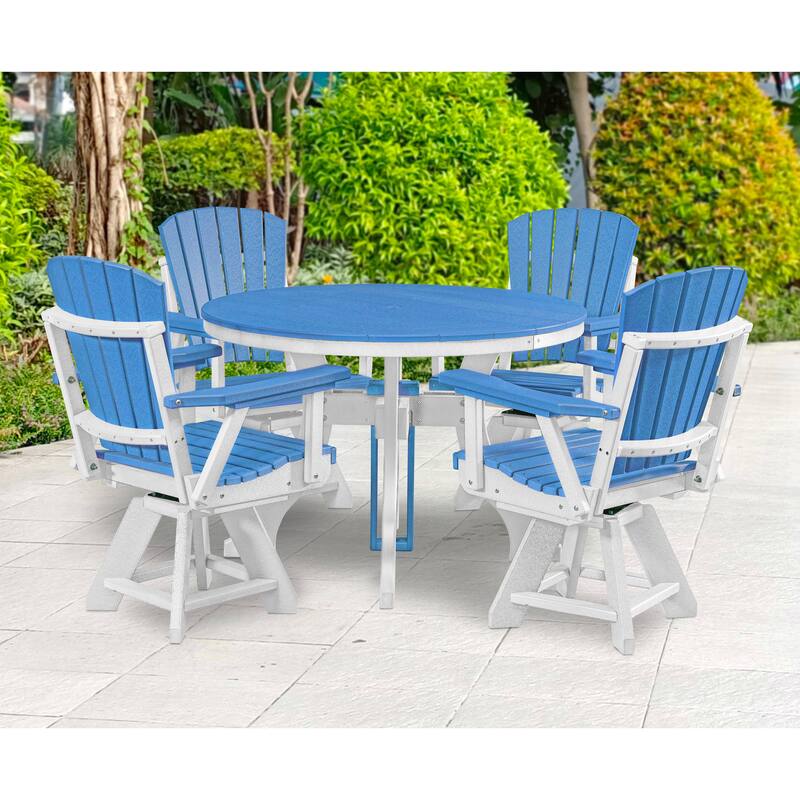 American Furniture Classics Single Dining Height Swivel Arm Chair, Made in the USA