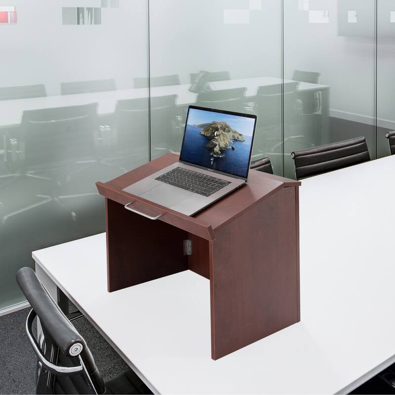 Foldable Tabletop Portable Podium, for Church, School, Office, or Home