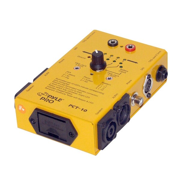 Pyle pct10 pyle pro 8 plug pro audio cable tester