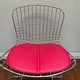 preview thumbnail 16 of 16, Mid Century Chrome Wire Dining Chair with Faux Leather Seat Pads