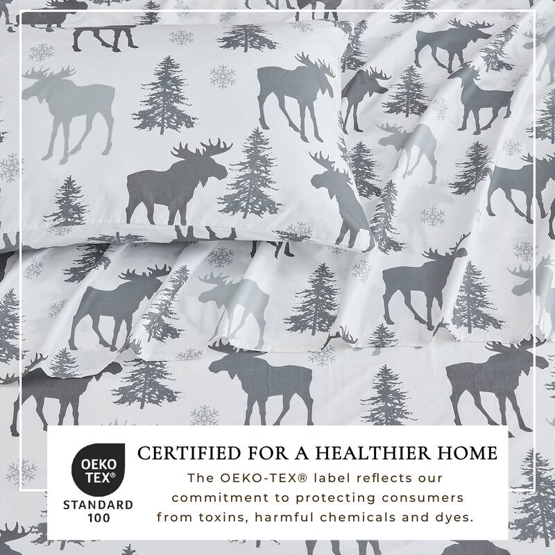 Linery & Co. Ultra-Soft Lodge-Inspired Brushed Microfiber Sheet Set