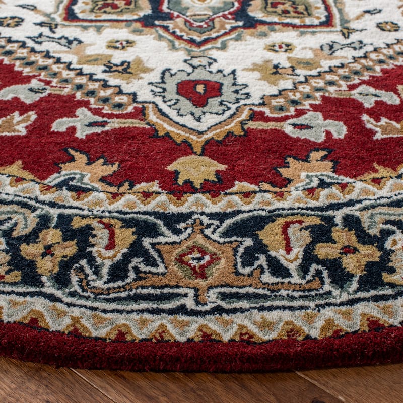 SAFAVIEH Handmade Heritage Asia Traditional Oriental Wool Rug